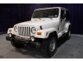 2000 Stone White Jeep Wrangler Sahara 4x4  photo #23