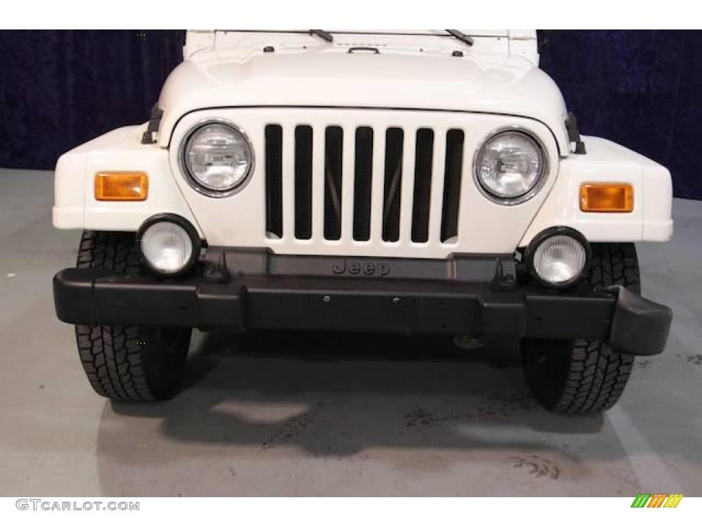 2000 Wrangler Sahara 4x4 - Stone White / Camel/Dark Green photo #25