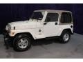 2000 Stone White Jeep Wrangler Sahara 4x4  photo #28