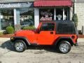 2004 Flame Red Jeep Wrangler SE 4x4  photo #2