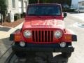 2004 Flame Red Jeep Wrangler SE 4x4  photo #7