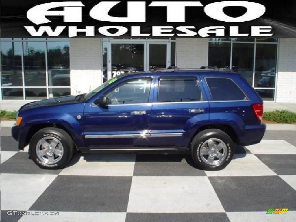 2005 Grand Cherokee Limited 4x4 - Midnight Blue Pearl / Khaki photo #1