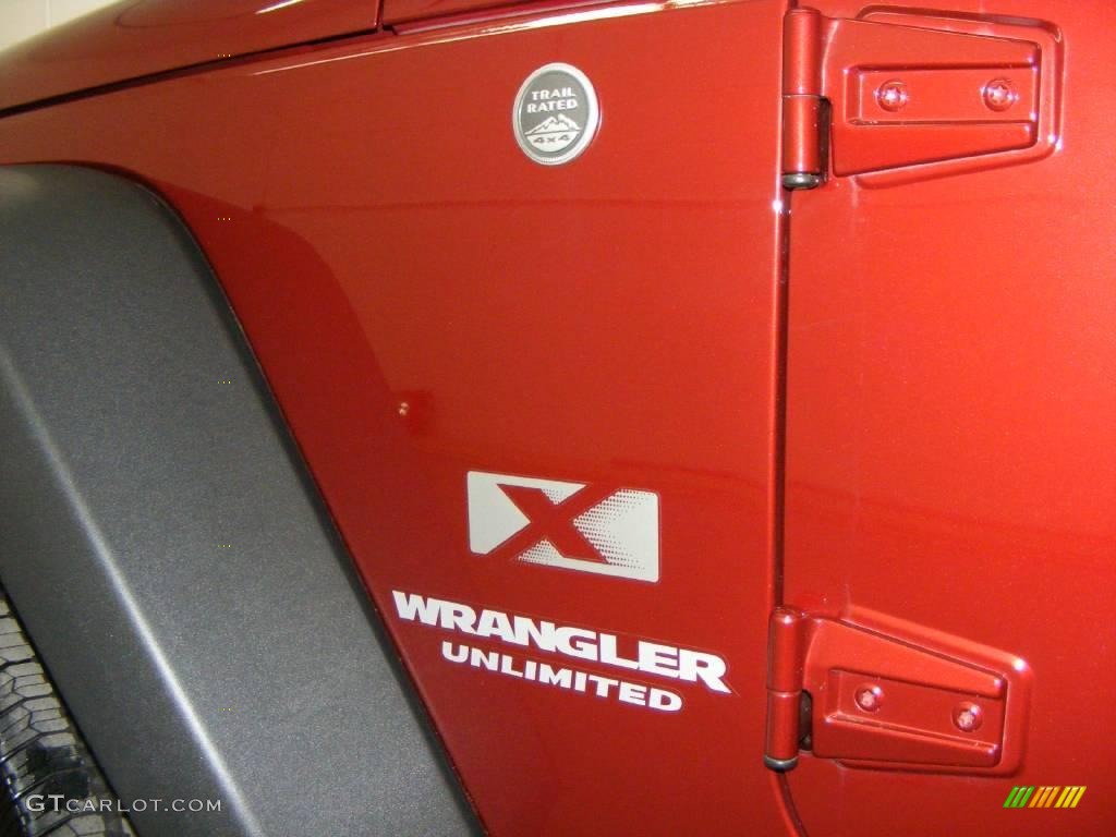 2009 Wrangler Unlimited X 4x4 - Red Rock Crystal Pearl / Dark Slate Gray/Medium Slate Gray photo #29
