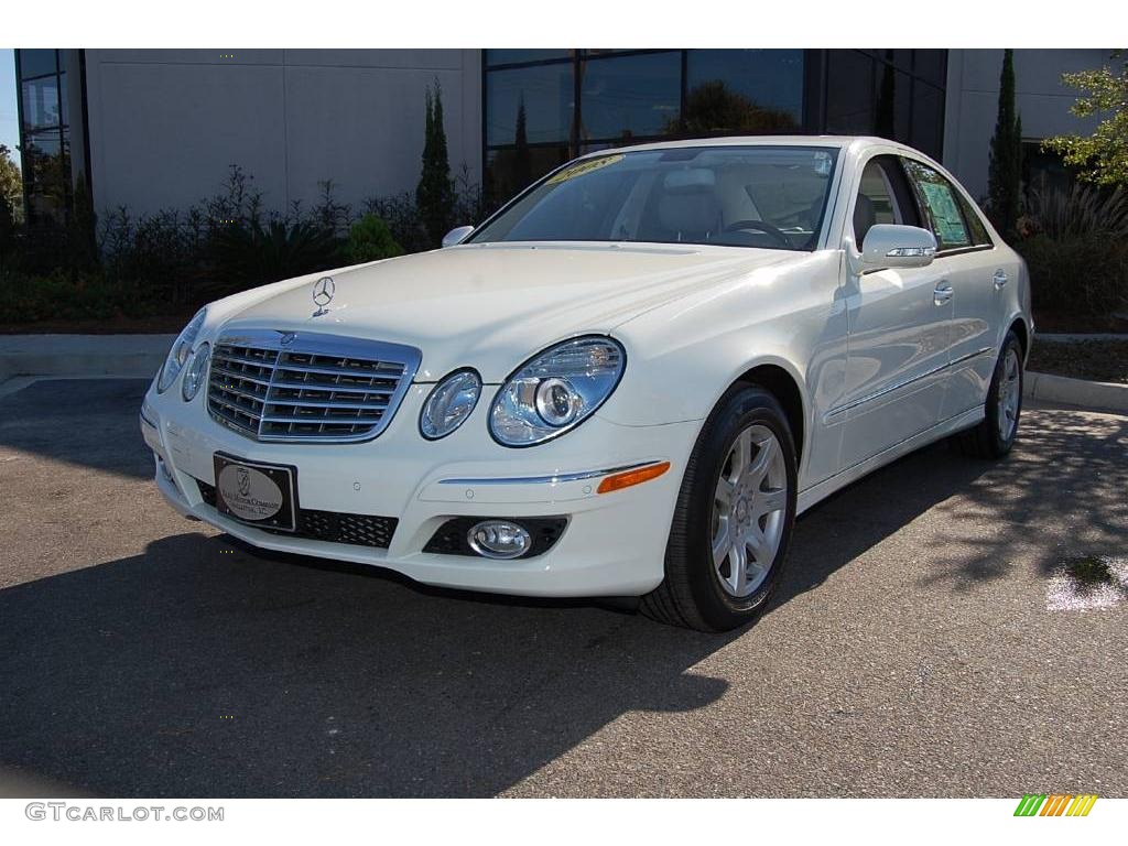 2008 E 320 BlueTEC Sedan - Arctic White / Ash photo #13