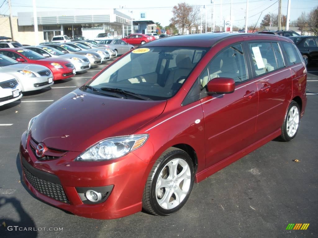 2008 MAZDA5 Sport - Copper Red / Sand photo #1