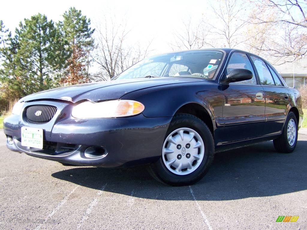 Dynastic Blue Pearl Metallic 1997 Hyundai Sonata GL Exterior Photo #21269633