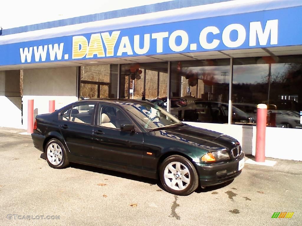 2001 3 Series 325i Sedan - Fern Green Metallic / Sand photo #1