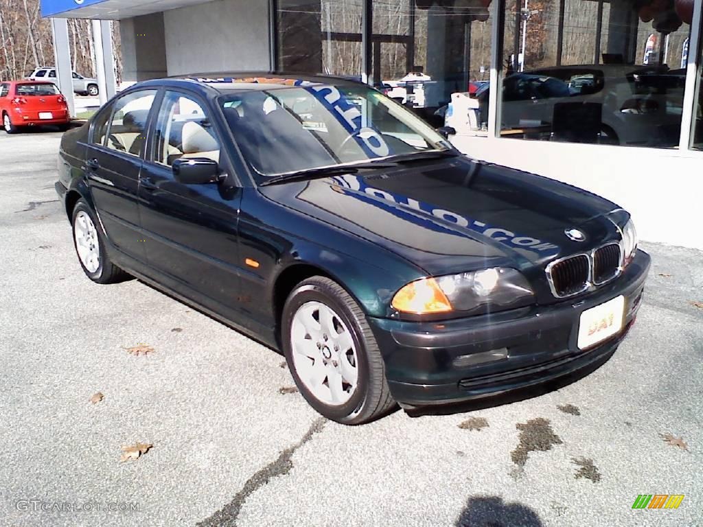 2001 3 Series 325i Sedan - Fern Green Metallic / Sand photo #2