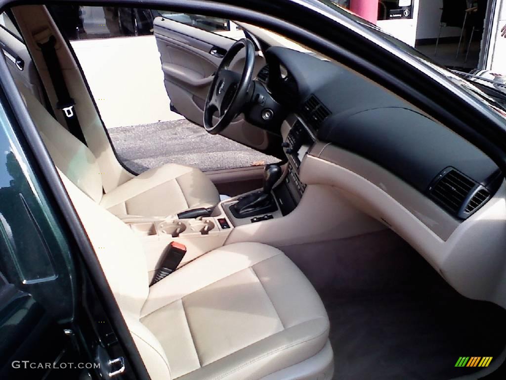 2001 3 Series 325i Sedan - Fern Green Metallic / Sand photo #11