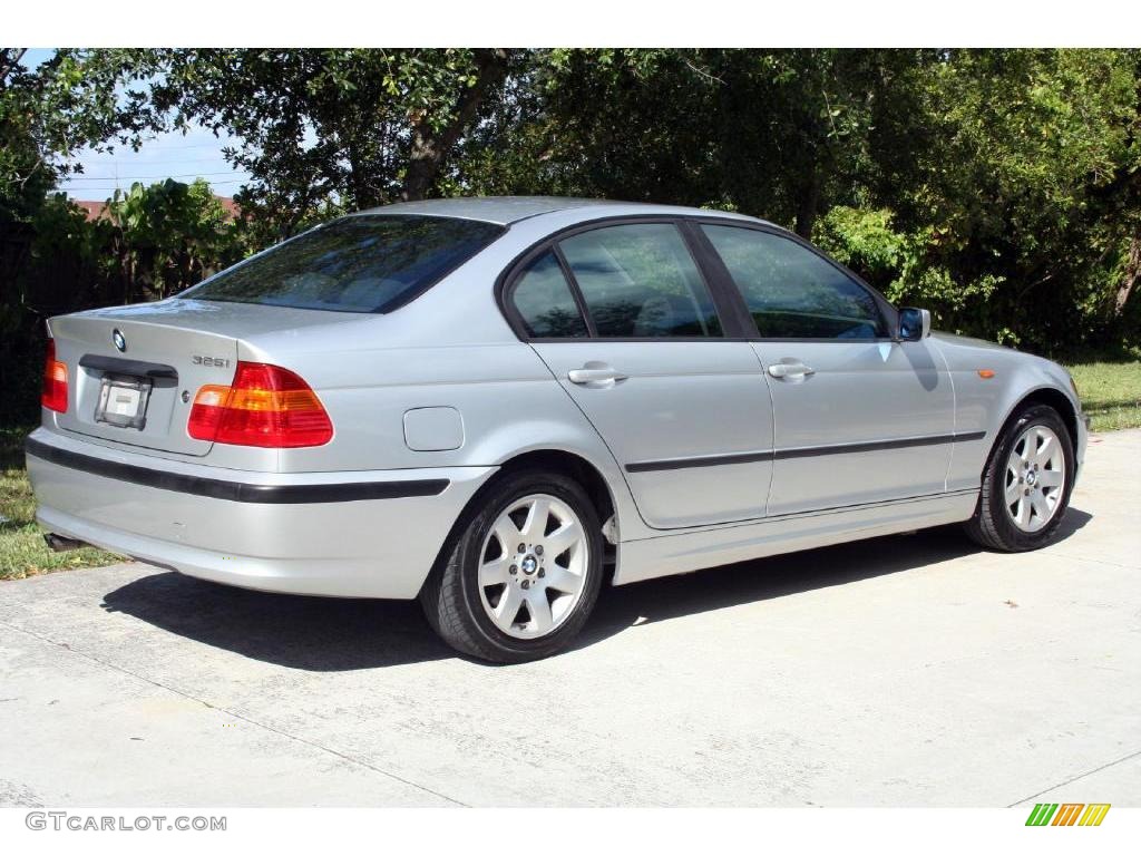 2003 3 Series 325i Sedan - Titanium Silver Metallic / Grey photo #2