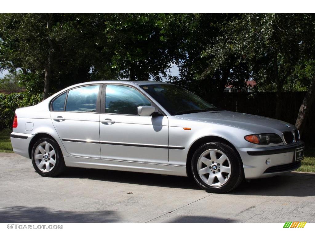 2003 3 Series 325i Sedan - Titanium Silver Metallic / Grey photo #7