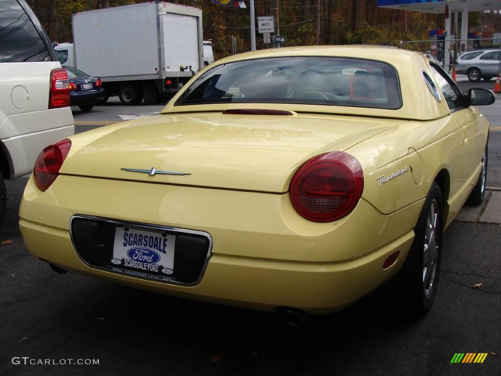 2002 Thunderbird Premium Roadster - Inspiration Yellow / Inspiration Yellow photo #4