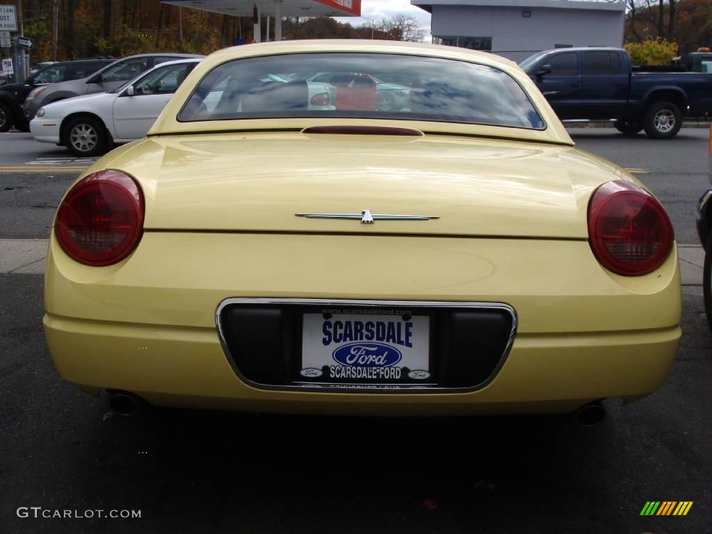 2002 Thunderbird Premium Roadster - Inspiration Yellow / Inspiration Yellow photo #5