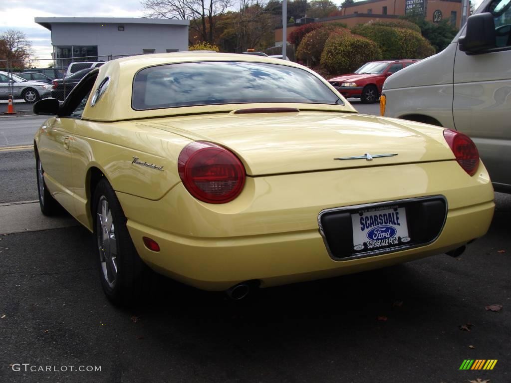 2002 Thunderbird Premium Roadster - Inspiration Yellow / Inspiration Yellow photo #6