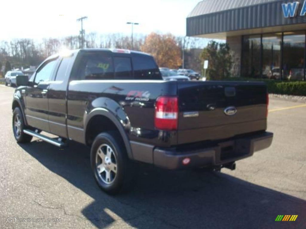 2004 F150 FX4 SuperCab 4x4 - Black / Black/Medium Flint photo #2