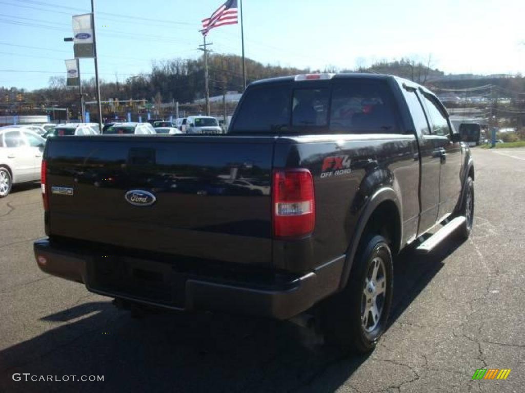 2004 F150 FX4 SuperCab 4x4 - Black / Black/Medium Flint photo #4