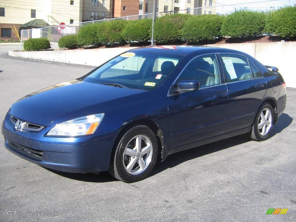2003 Accord EX-L Sedan - Eternal Blue Pearl / Black photo #2