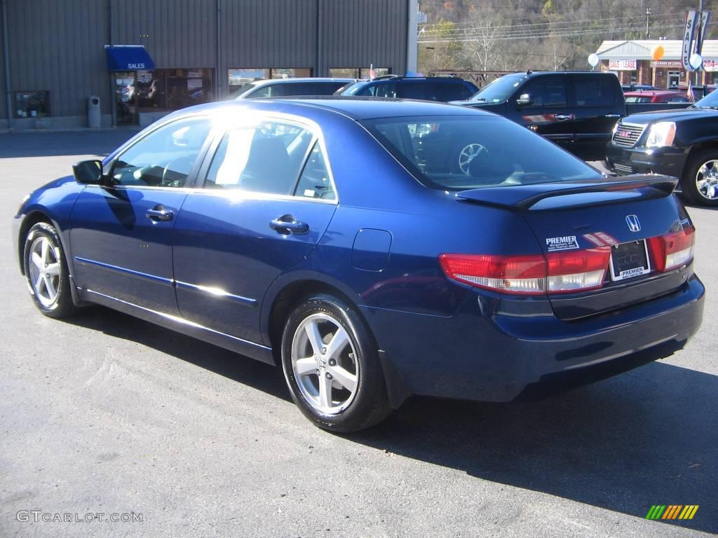 2003 Accord EX-L Sedan - Eternal Blue Pearl / Black photo #4