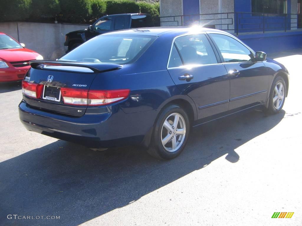 2003 Accord EX-L Sedan - Eternal Blue Pearl / Black photo #6