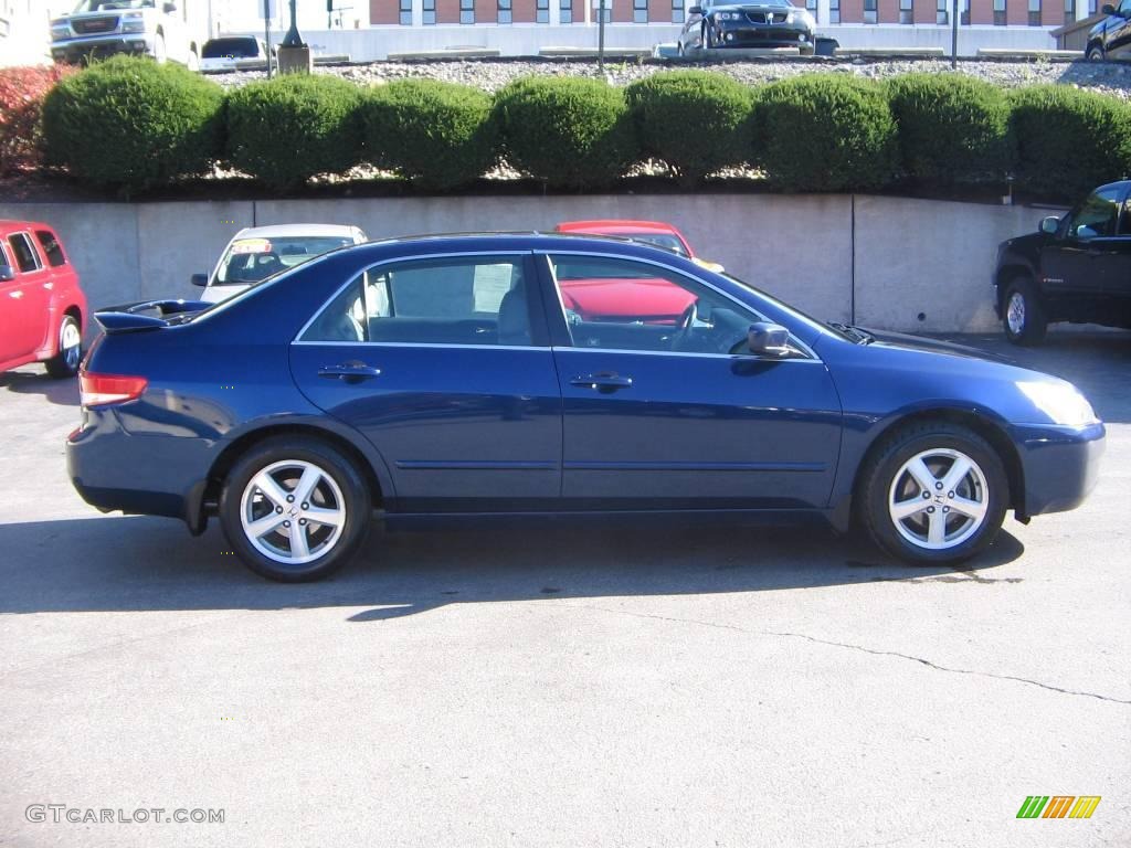 2003 Accord EX-L Sedan - Eternal Blue Pearl / Black photo #7