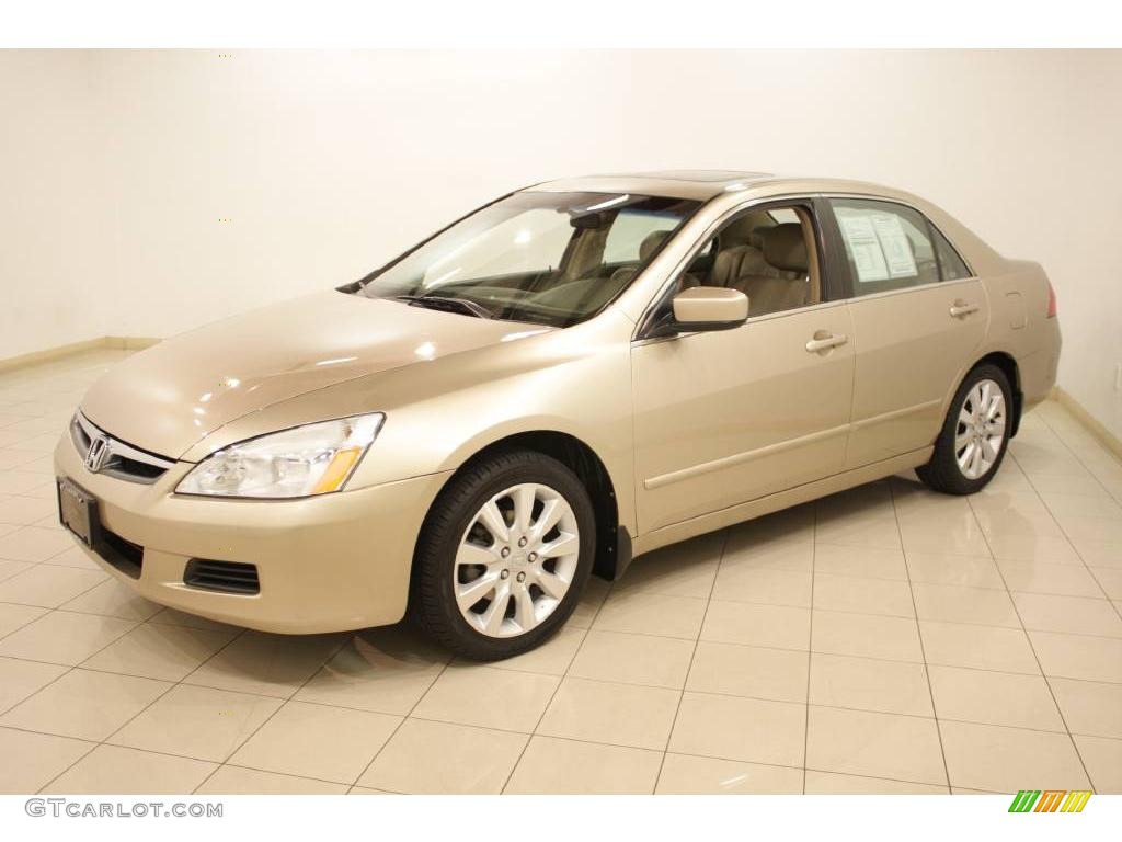 2006 Accord EX-L V6 Sedan - Desert Mist Metallic / Ivory photo #3