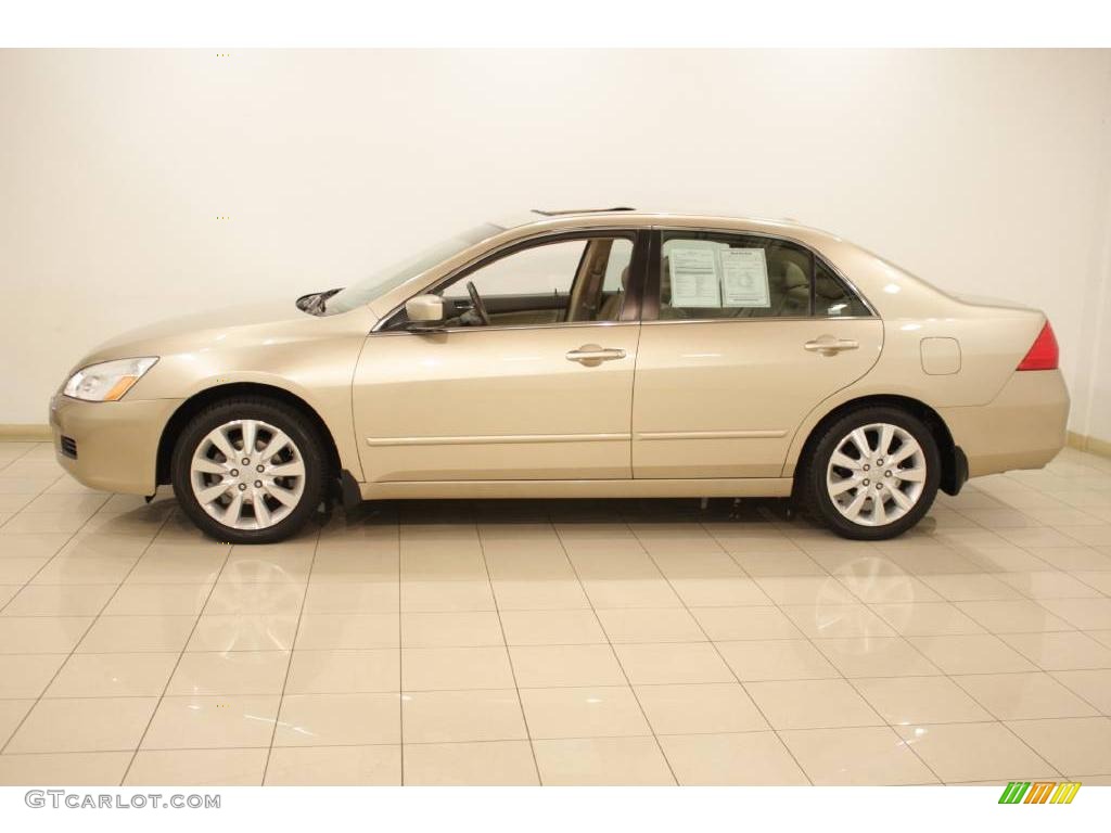 2006 Accord EX-L V6 Sedan - Desert Mist Metallic / Ivory photo #4