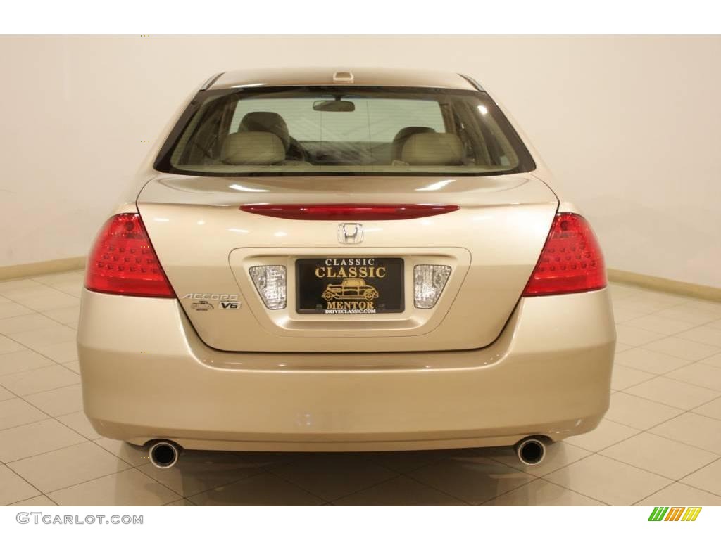 2006 Accord EX-L V6 Sedan - Desert Mist Metallic / Ivory photo #6