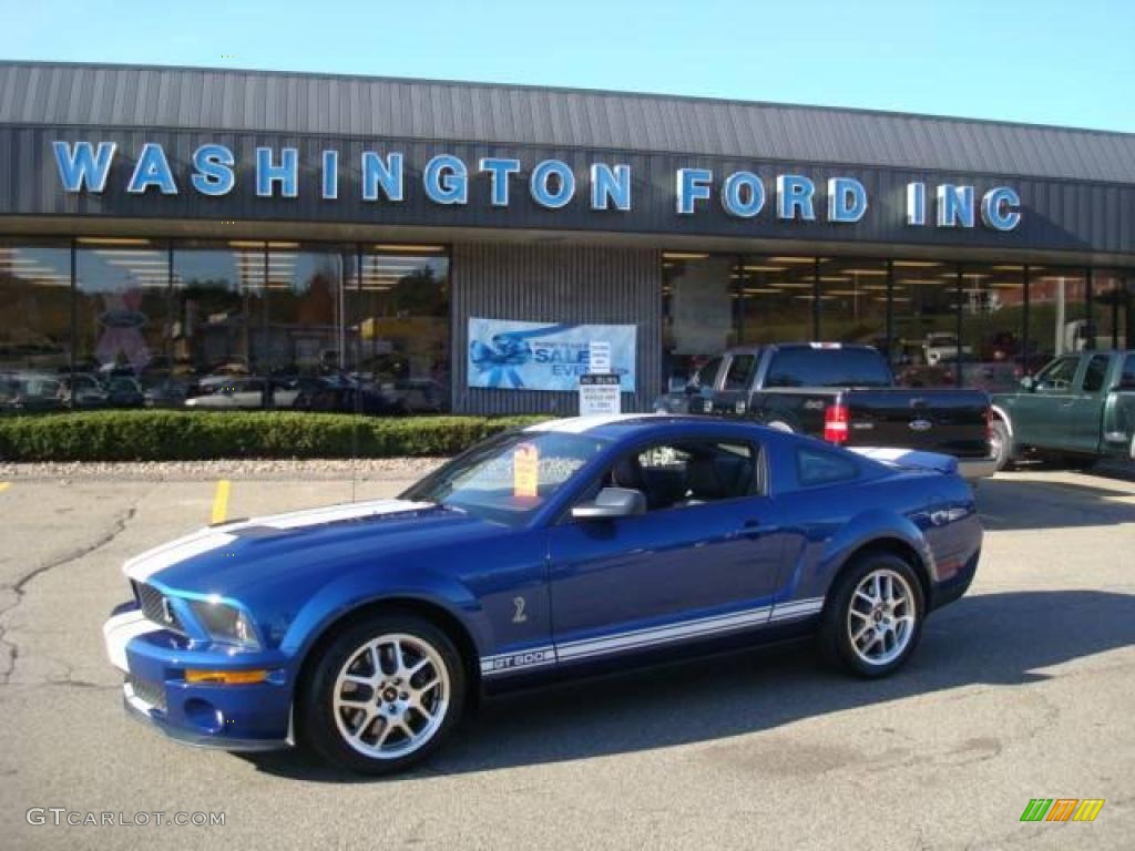 2009 Mustang Shelby GT500 Coupe - Vista Blue Metallic / Dark Charcoal photo #1
