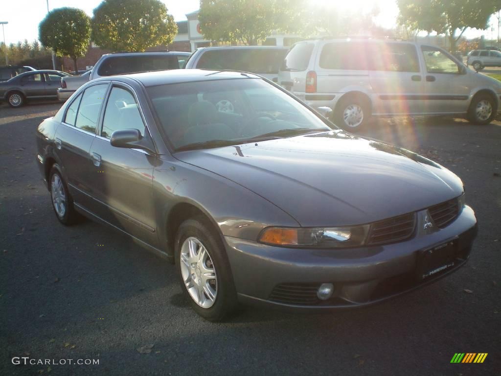 2003 Galant ES - Titanium Gray Pearl / Gray photo #11