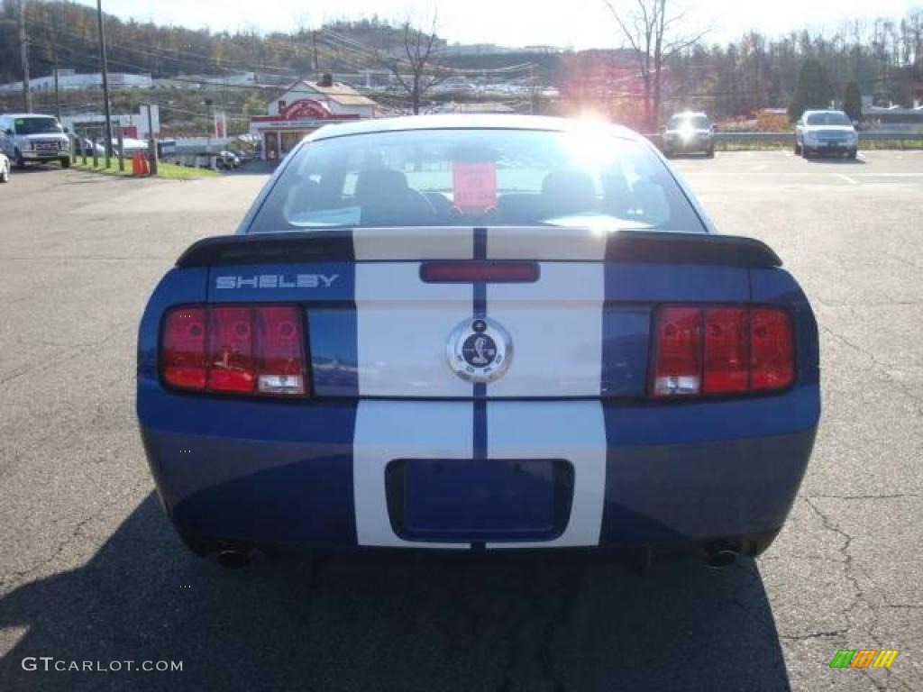 2009 Mustang Shelby GT500 Coupe - Vista Blue Metallic / Dark Charcoal photo #3