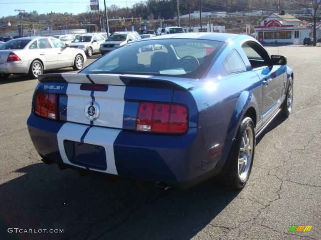 2009 Mustang Shelby GT500 Coupe - Vista Blue Metallic / Dark Charcoal photo #4