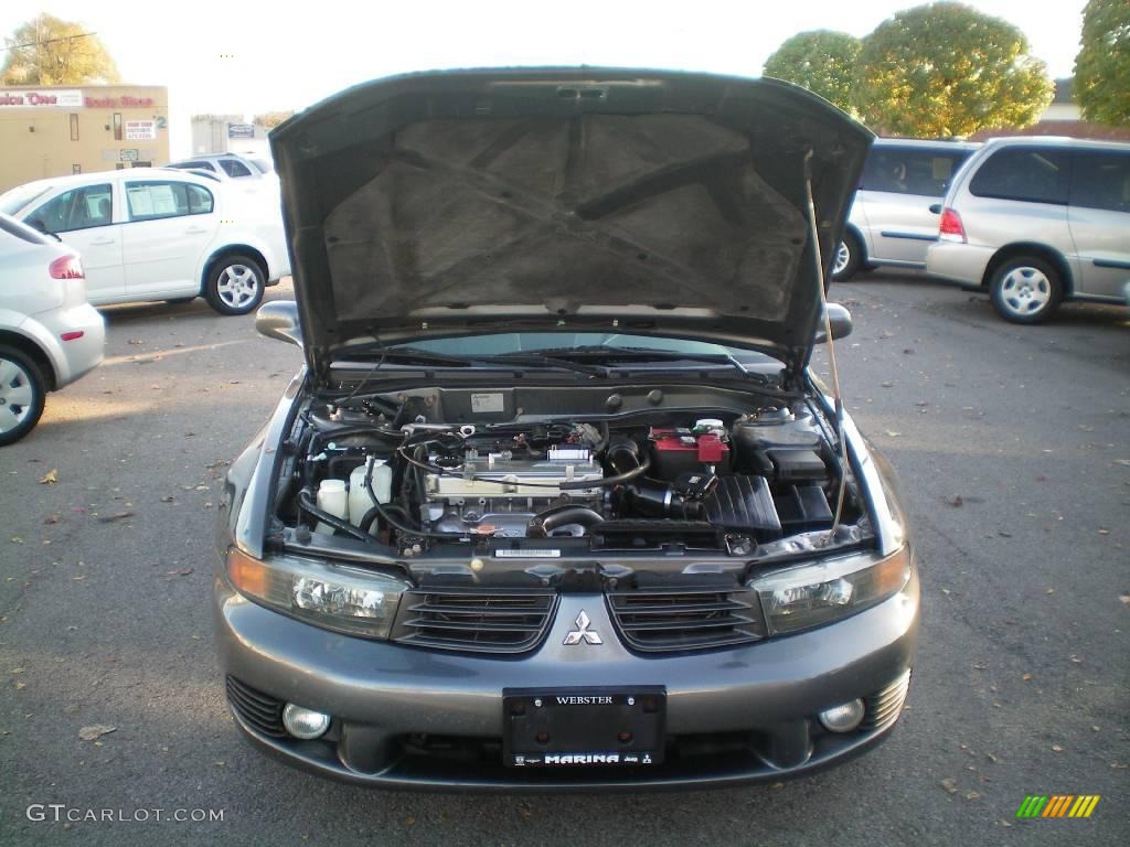 2003 Galant ES - Titanium Gray Pearl / Gray photo #13