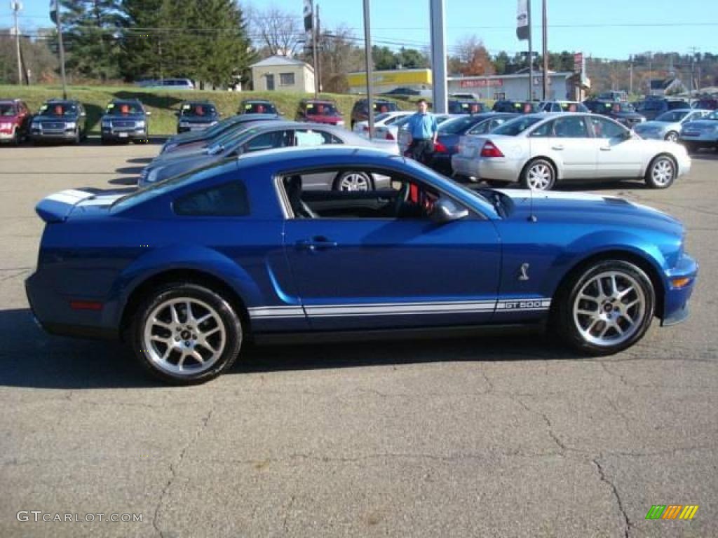 2009 Mustang Shelby GT500 Coupe - Vista Blue Metallic / Dark Charcoal photo #5
