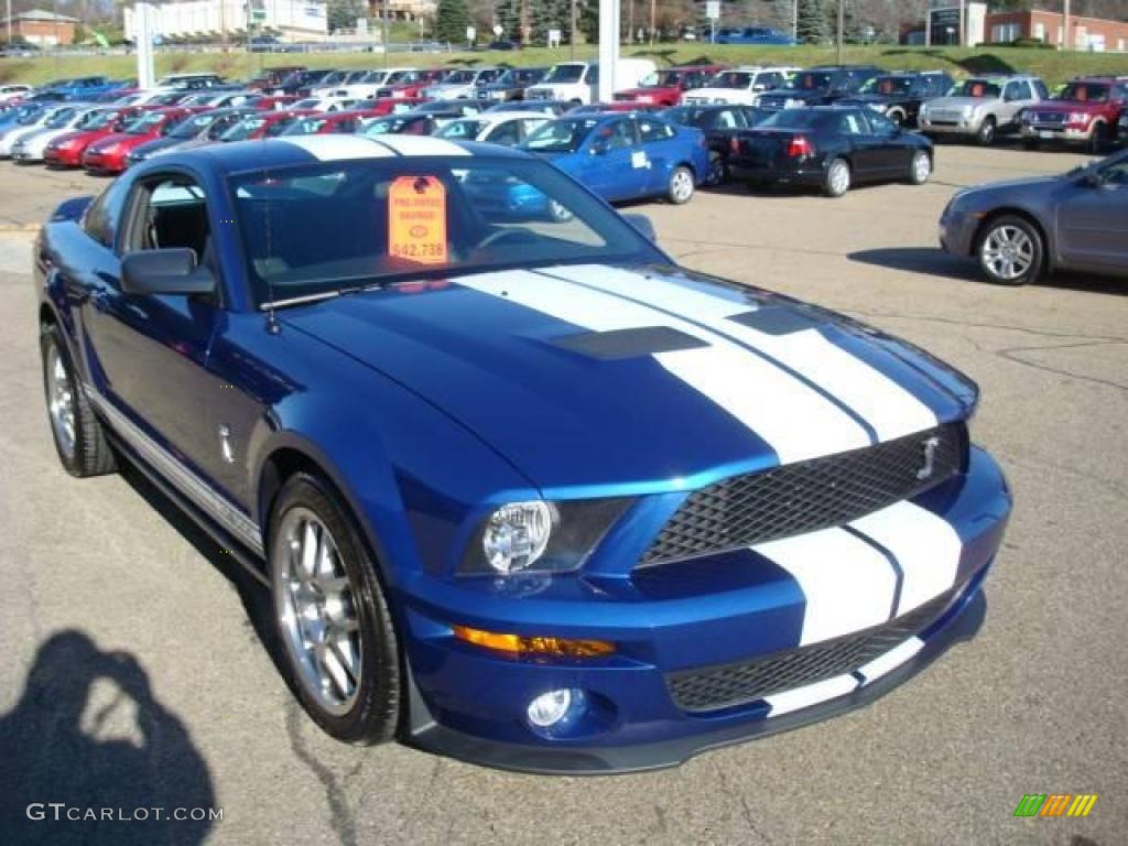 2009 Mustang Shelby GT500 Coupe - Vista Blue Metallic / Dark Charcoal photo #6