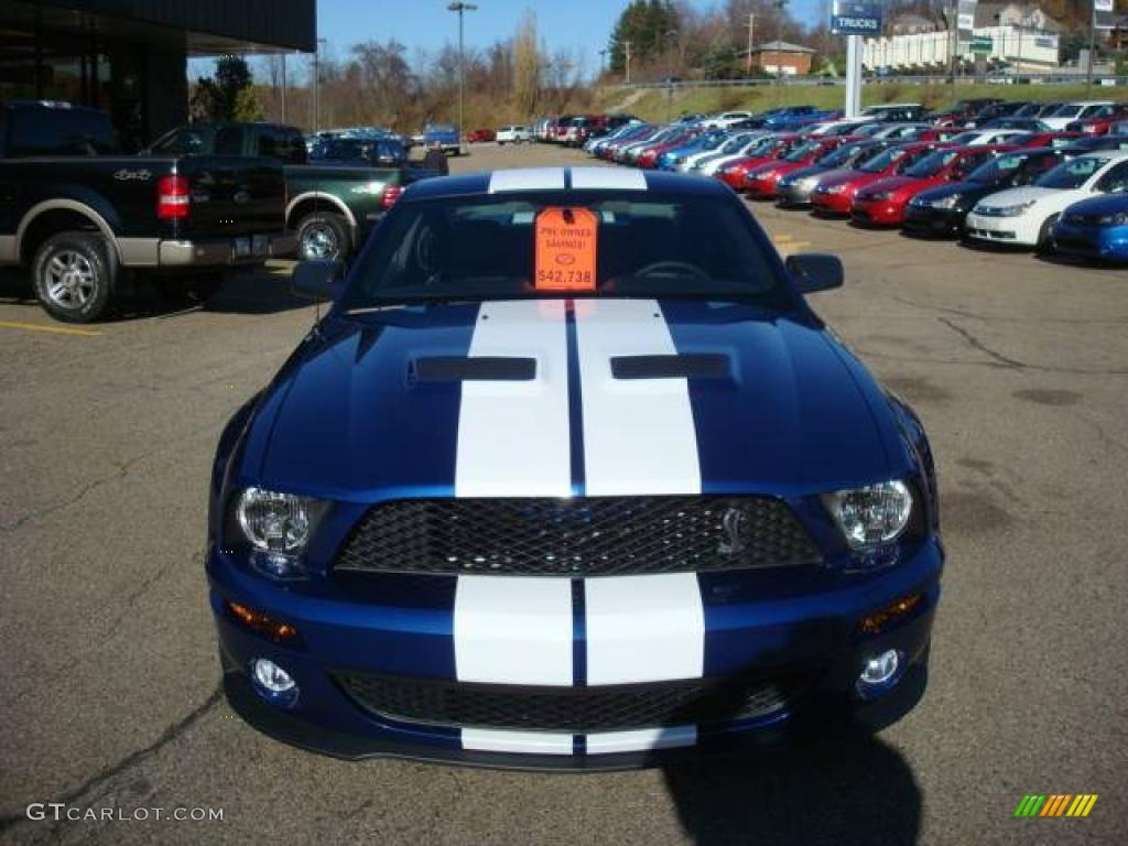 2009 Mustang Shelby GT500 Coupe - Vista Blue Metallic / Dark Charcoal photo #13