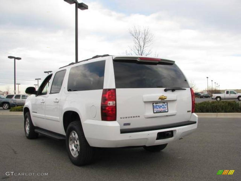 2009 Suburban LT 4x4 - Summit White / Light Cashmere/Dark Cashmere photo #7