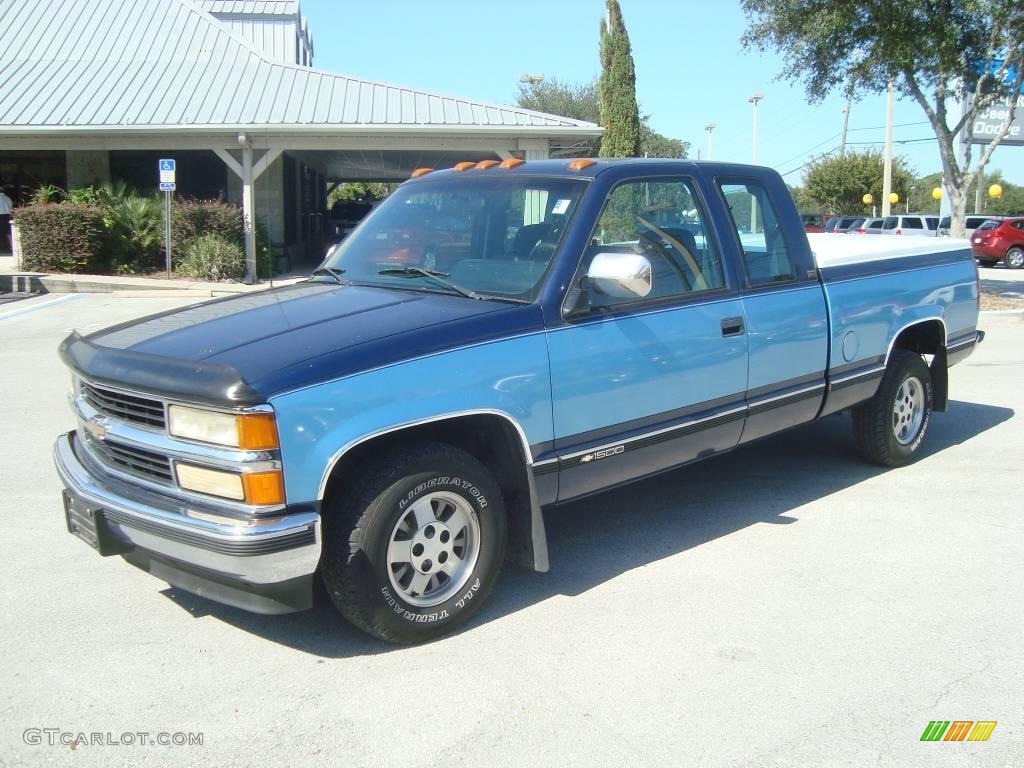 1994 C/K C1500 Extended Cab - Indigo Metallic / Blue photo #1