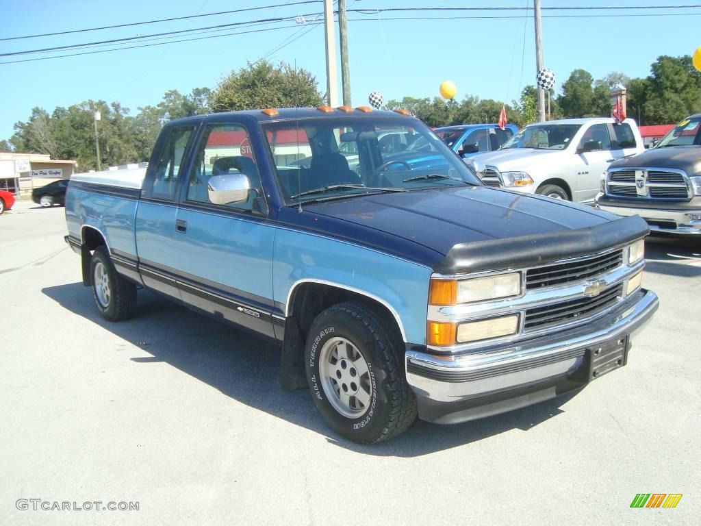 1994 C/K C1500 Extended Cab - Indigo Metallic / Blue photo #4