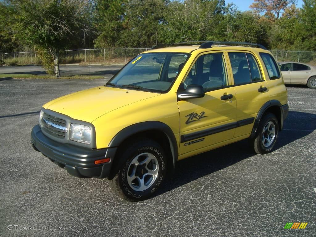 Yellow Chevrolet Tracker