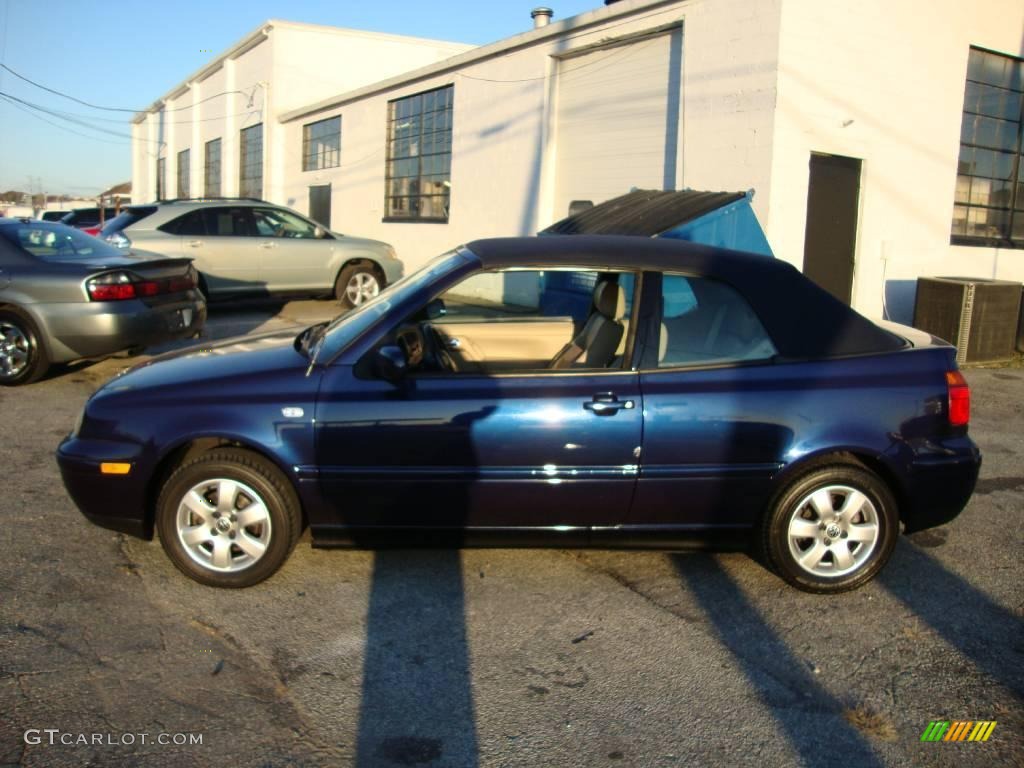 2002 Cabrio GLX - Marlin Blue Pearl / Beige photo #10