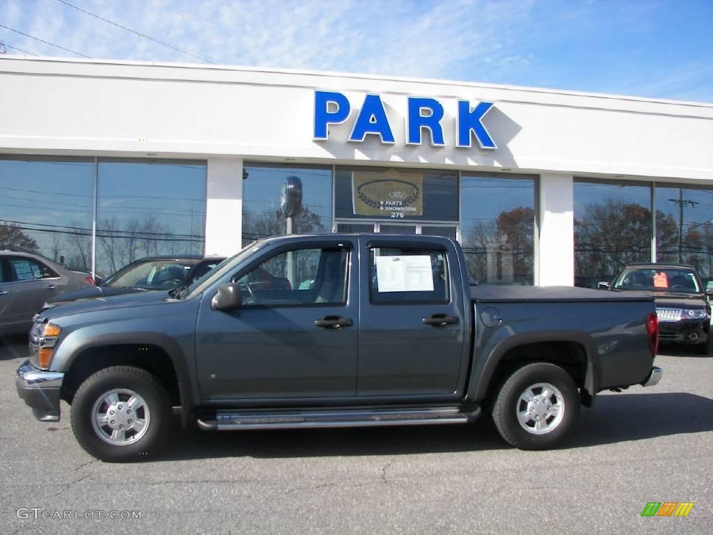 2006 Colorado LT Crew Cab 4x4 - Blue Granite Metallic / Very Dark Pewter photo #24