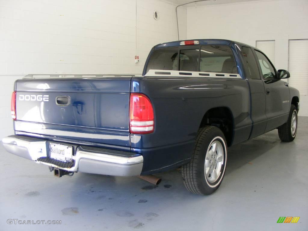 2002 Dakota SLT Club Cab - Patriot Blue Pearl / Dark Slate Gray photo #4