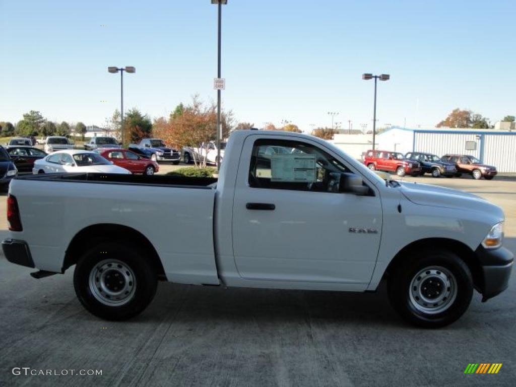 2010 Ram 1500 ST Regular Cab - Stone White / Dark Slate/Medium Graystone photo #6