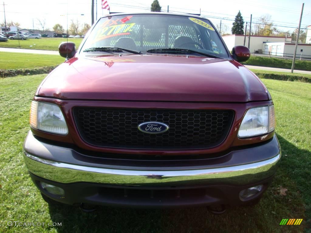 2003 F150 XLT Regular Cab 4x4 - Toreador Red Metallic / Medium Graphite Grey photo #3