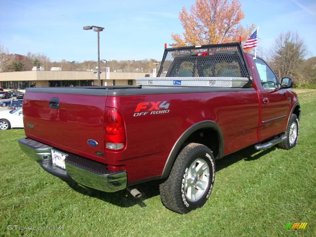 2003 F150 XLT Regular Cab 4x4 - Toreador Red Metallic / Medium Graphite Grey photo #7