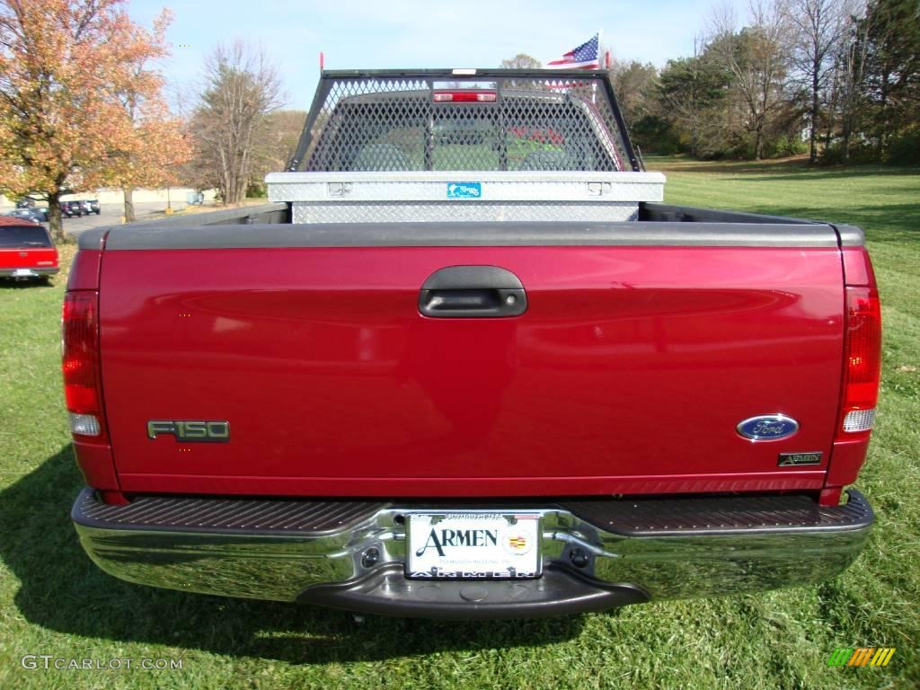2003 F150 XLT Regular Cab 4x4 - Toreador Red Metallic / Medium Graphite Grey photo #8