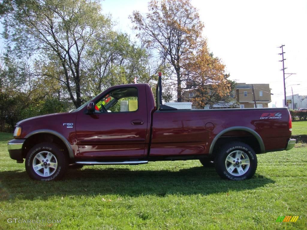 2003 F150 XLT Regular Cab 4x4 - Toreador Red Metallic / Medium Graphite Grey photo #10