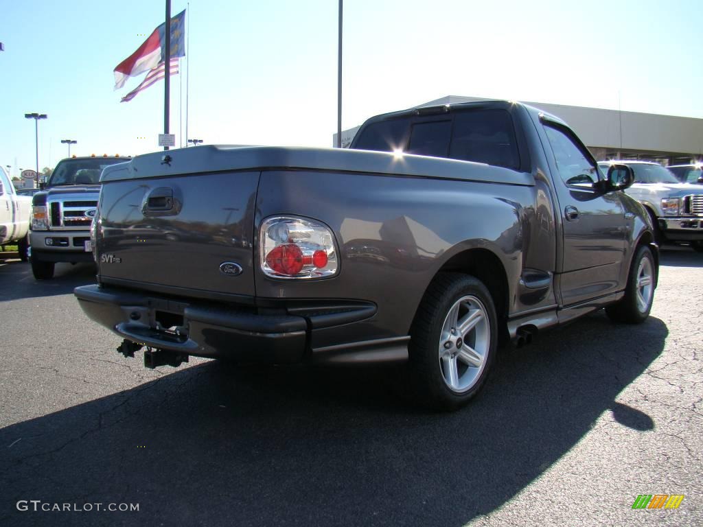 2004 F150 SVT Lightning - Dark Shadow Grey Metallic / SVT Black/Light Flint photo #3