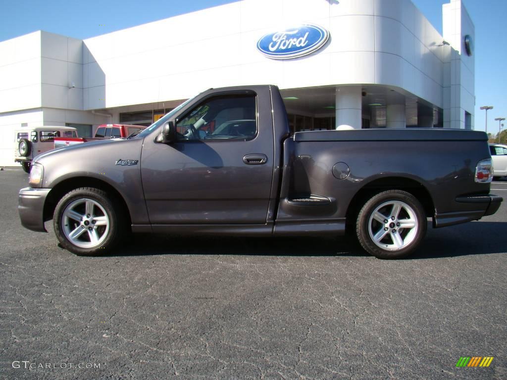 2004 F150 SVT Lightning - Dark Shadow Grey Metallic / SVT Black/Light Flint photo #5