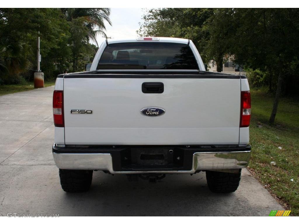 2006 F150 XLT SuperCab 4x4 - Oxford White / Medium/Dark Flint photo #7